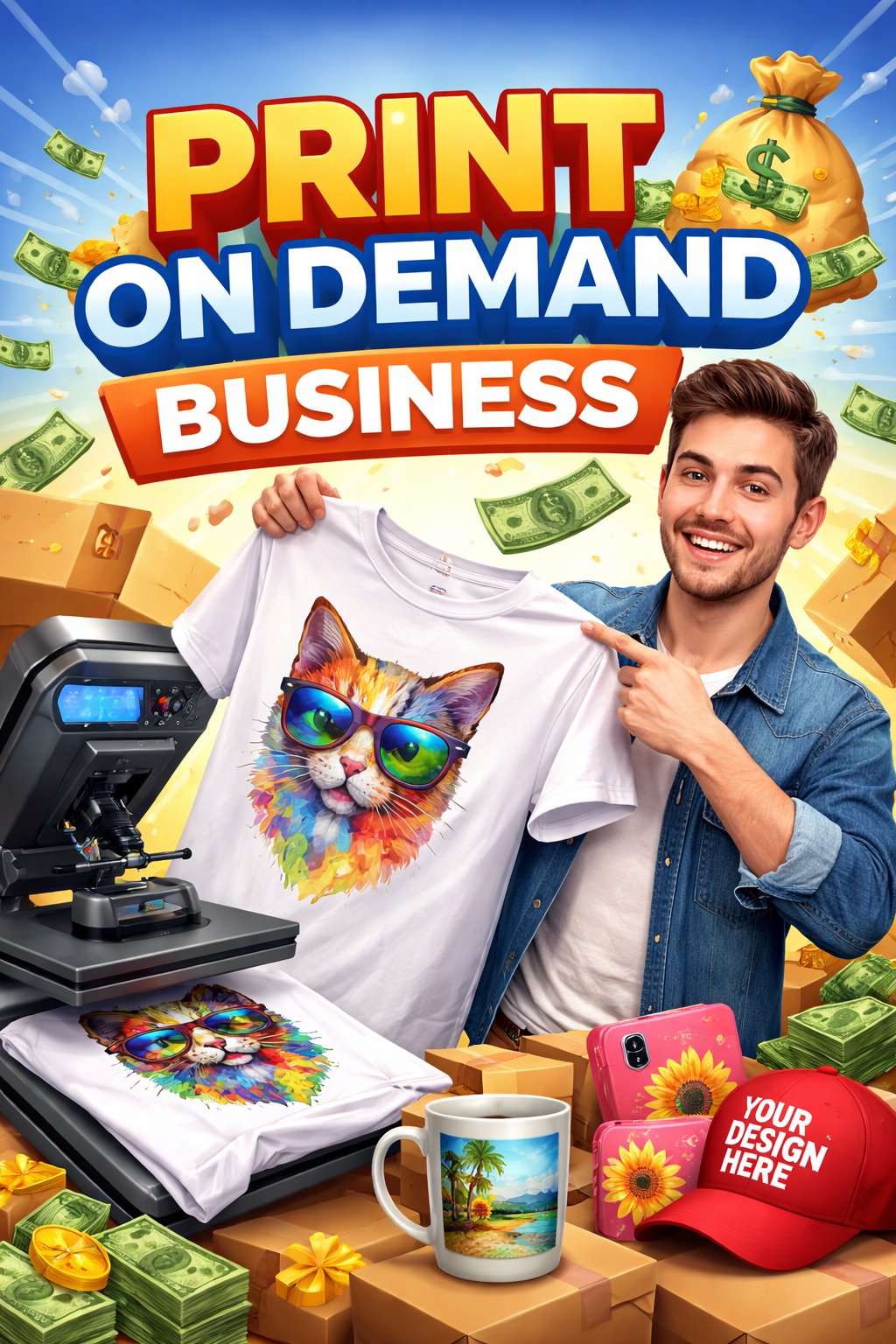 Print On Dimand Business se paise kaise kamaye